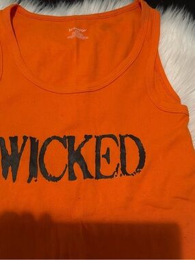 Jasmine & Ginger Orange 'WICKED' Graphic Tank Top